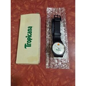 Vintage Tropicana Orange Juice Promotional Watch w/Resin Strap Quartz New Box